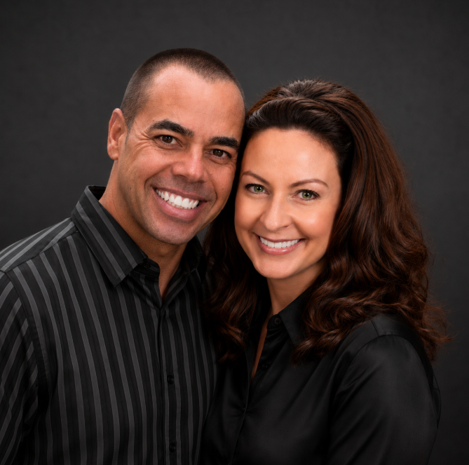 Laurie Pusztai and Samson Lewis, your husband and wife insurance broker team